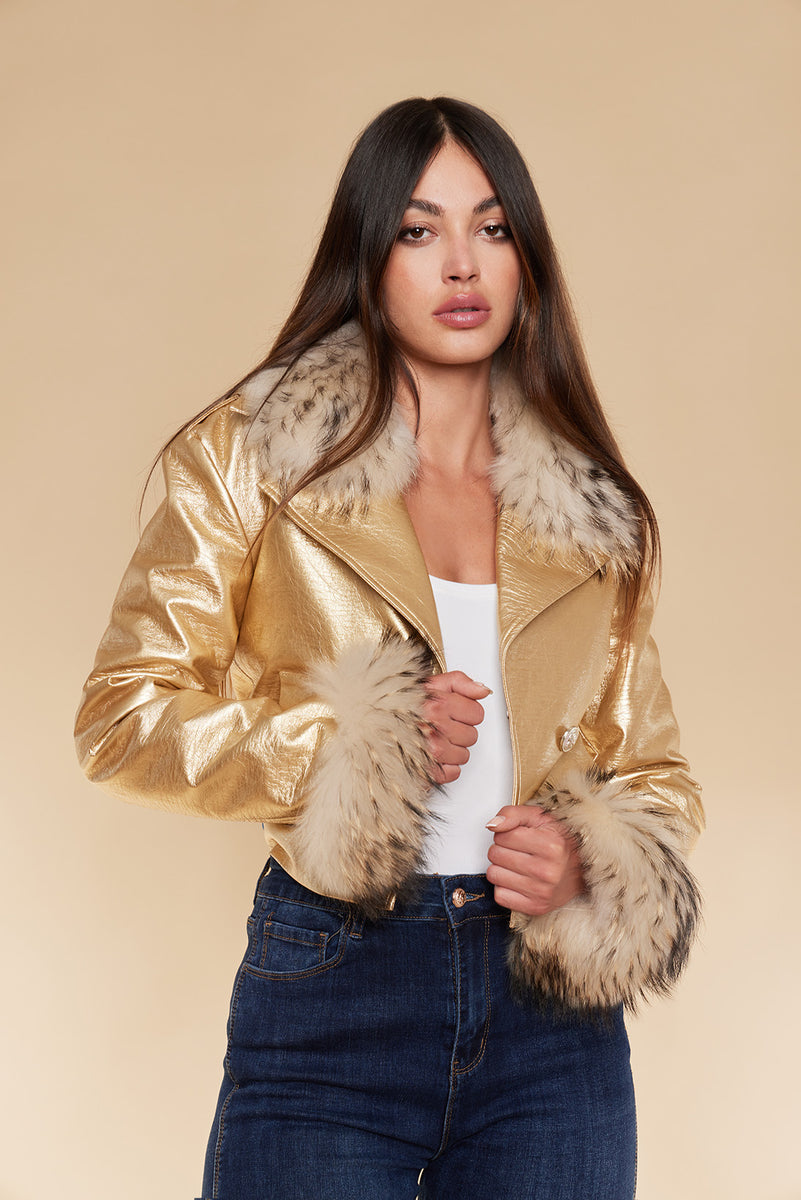 Metallic aviator outlet jacket