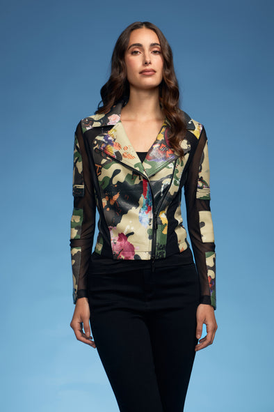 Camo Moto Scuba Jacket