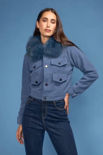 Confetti Boucle Open Jacket