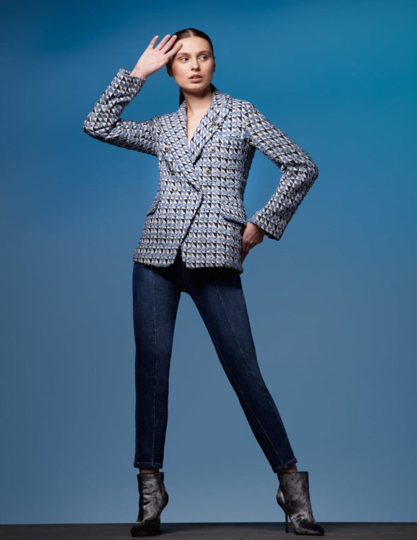 Geo Tweed Blazer