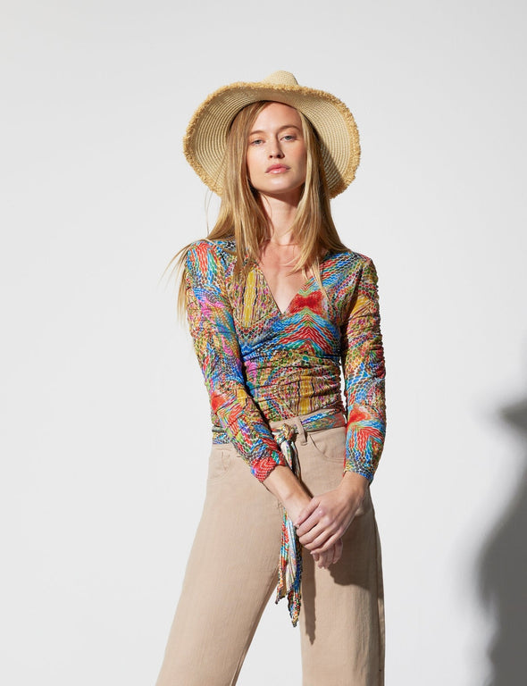 Mosaic Python Print Mesh Top
