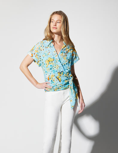 Butterflies In Motion Wrap Shirt